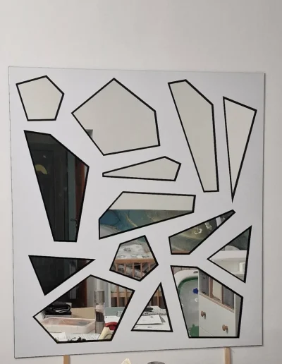 tükör vágás és beépítés