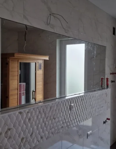 tükör vágás és beépítés