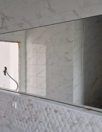 tükör vágás és beépítés