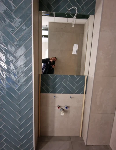 tükör beépítés egyedi méretben Budapest