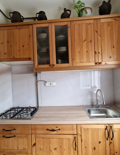 konyhai fali panel üveg fehér
