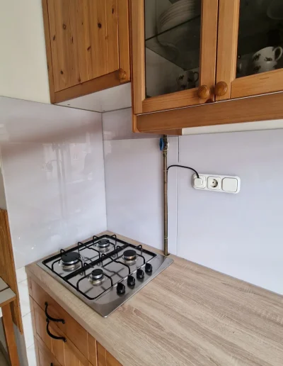 konyhai fali panel üveg fehér